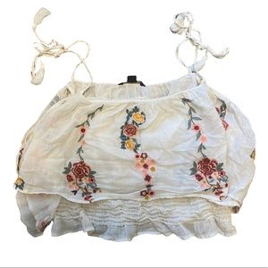 Embroidered American Eagle crop top